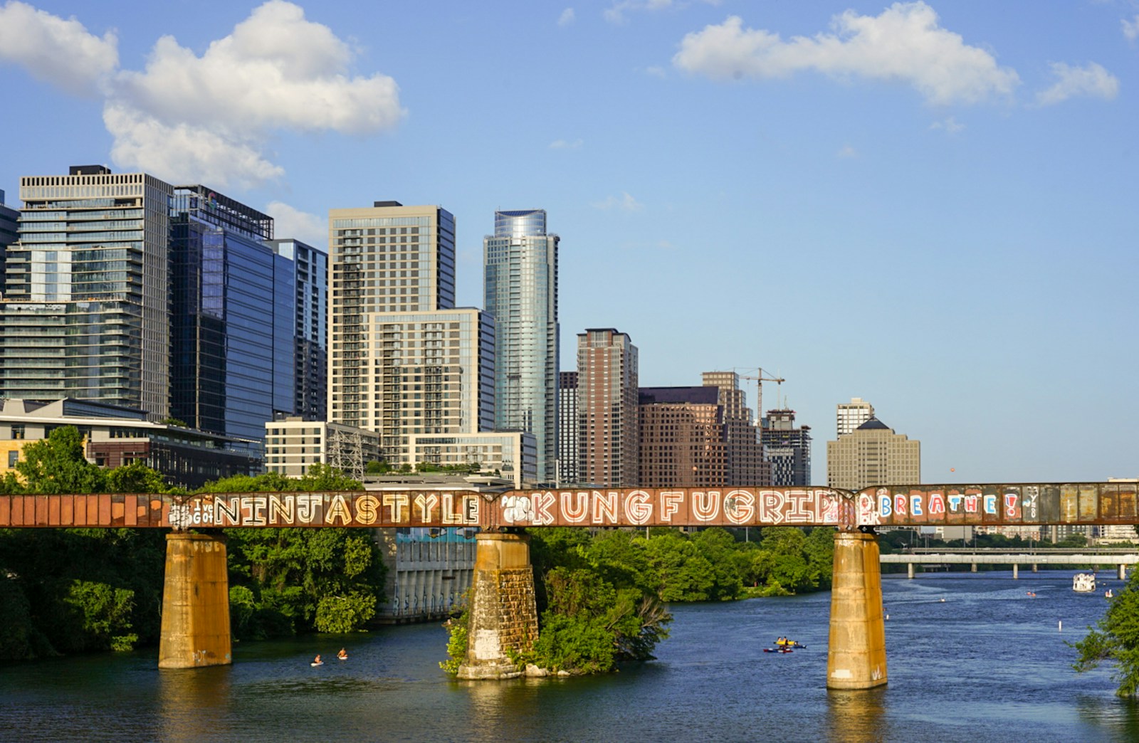 Austin waterfront and downtown skyline